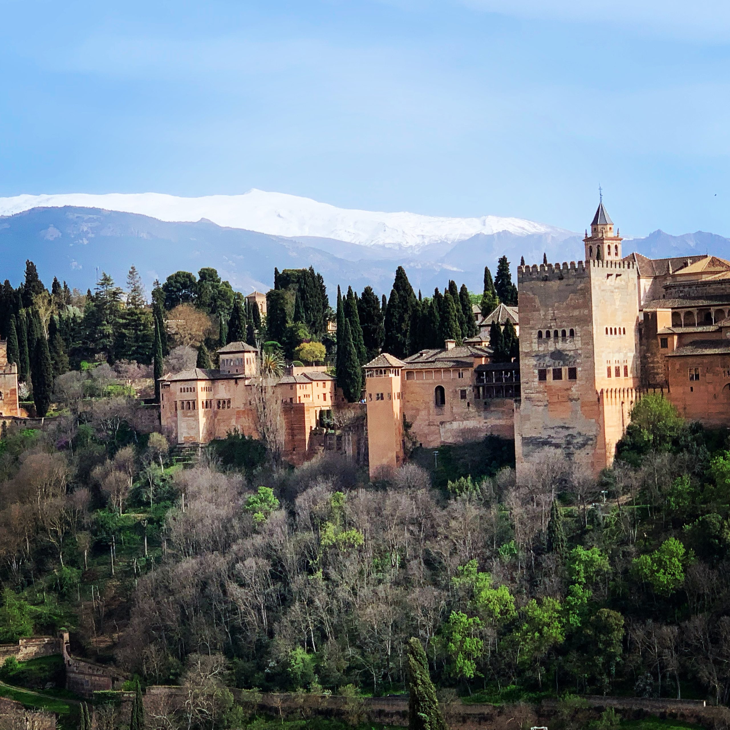 the Alhambra in Granada, Spain