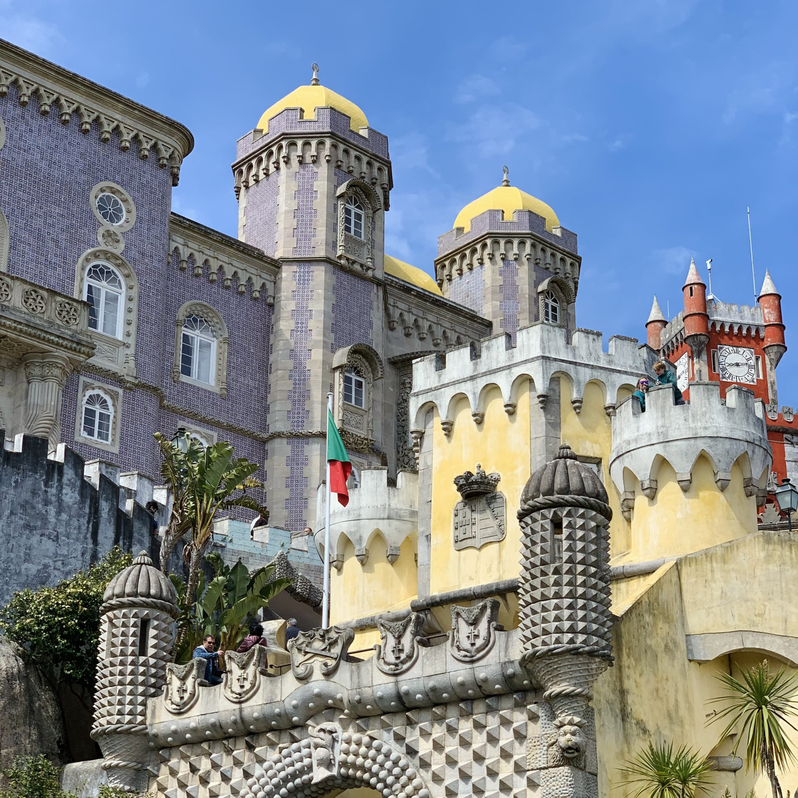 The colorful Pena Palace, Sintra Portugal