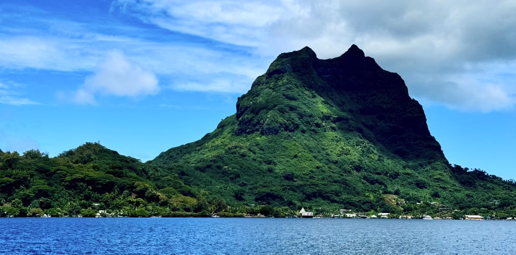 The majestic Mount Otemanu soaring into sky in Bora Bora