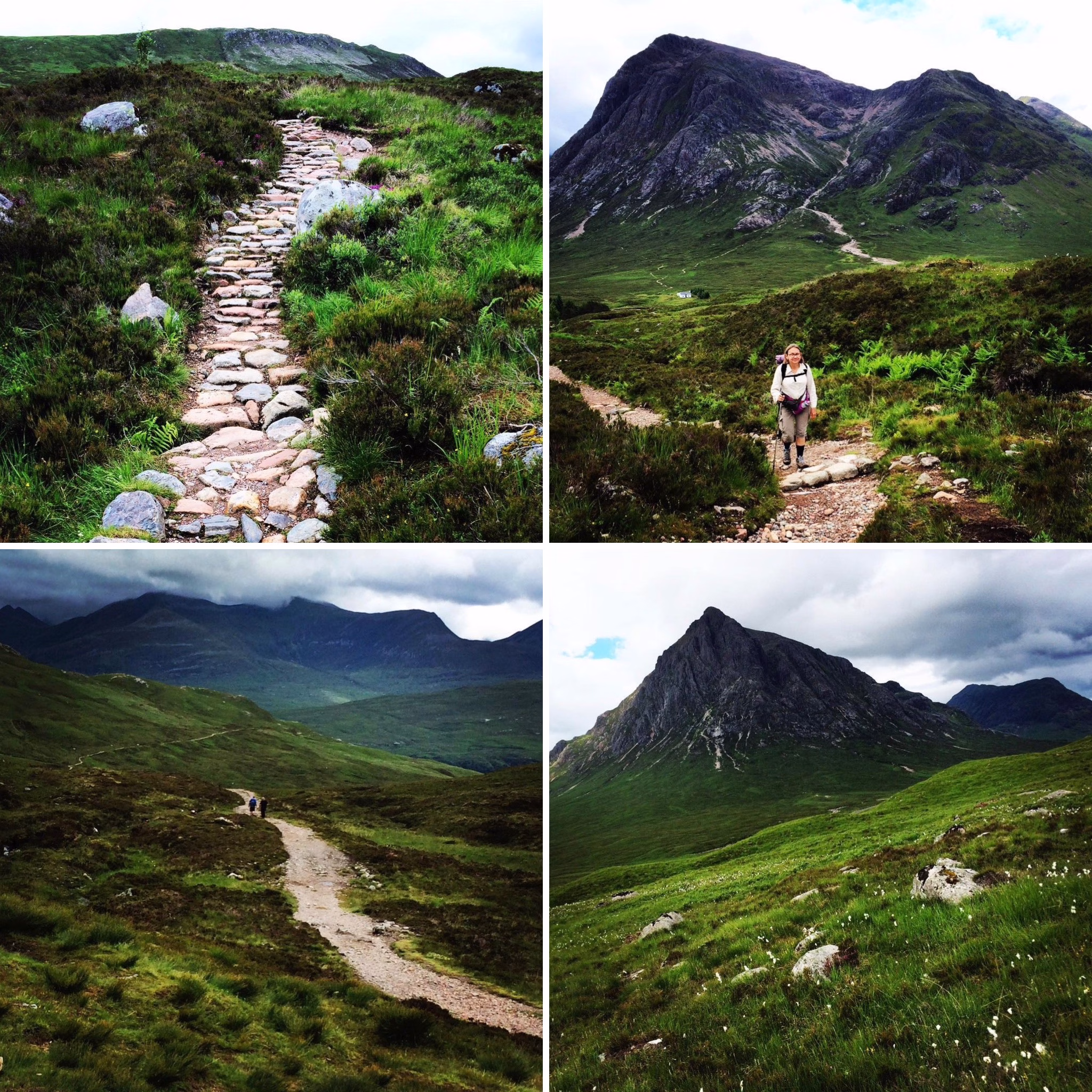 The view of Devil’s Staircase in West Highland Way hike, Scotland
