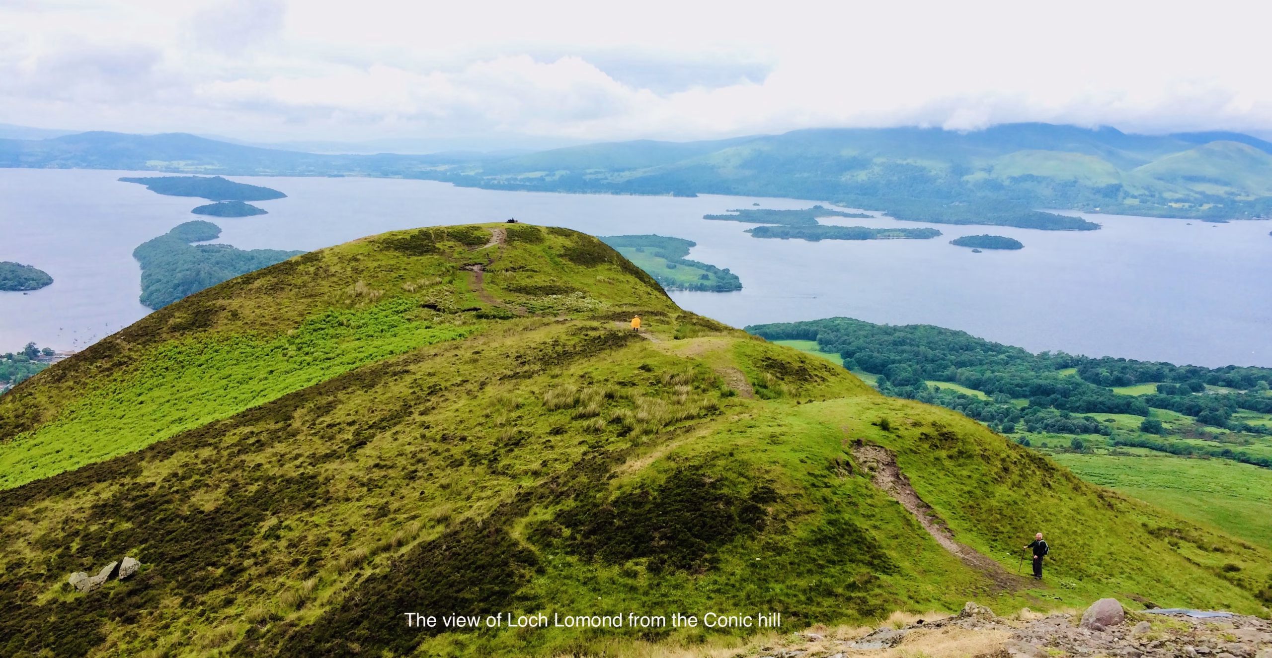 The view of Loch Lomond from the Conic Hill
